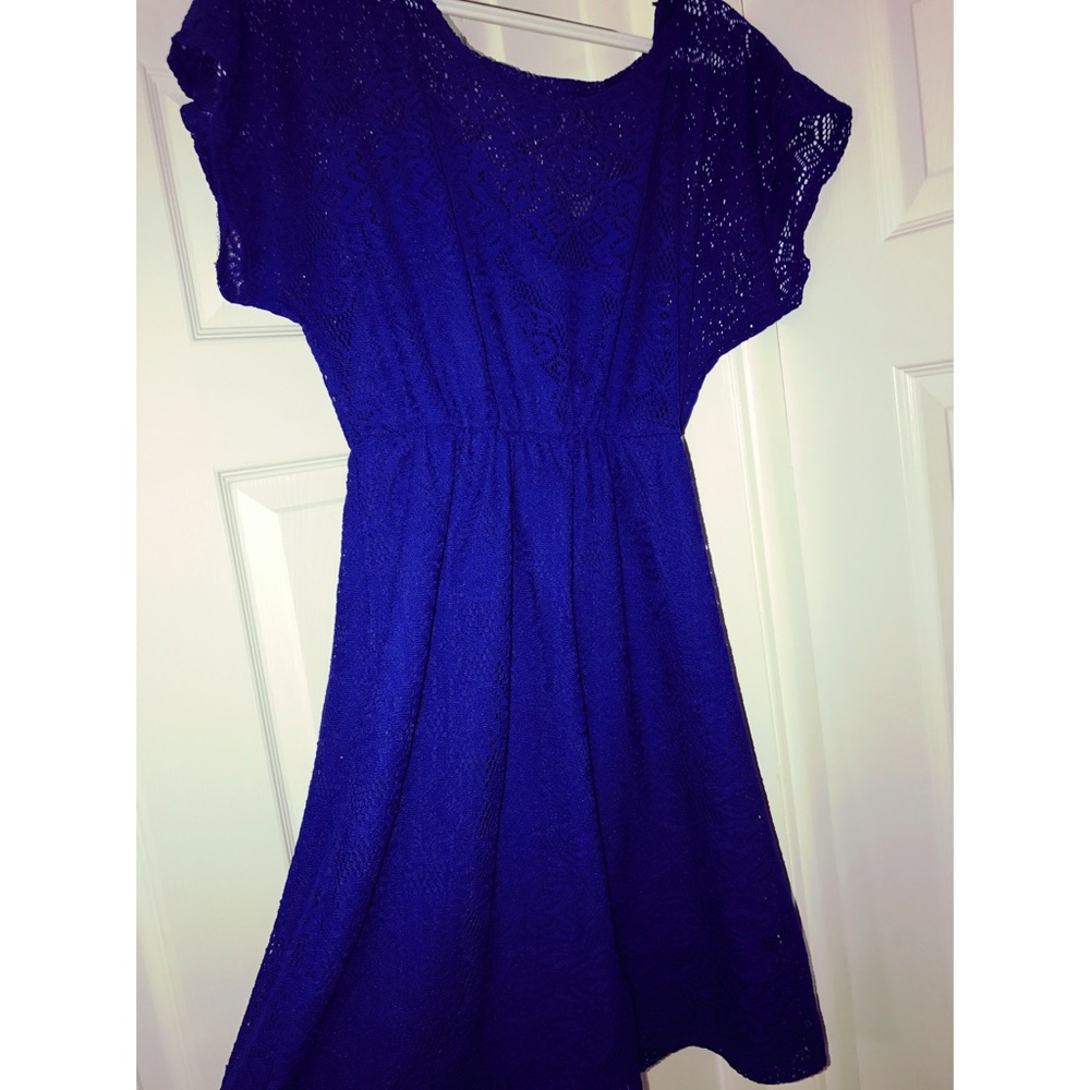 Blue Lace Sun Dress